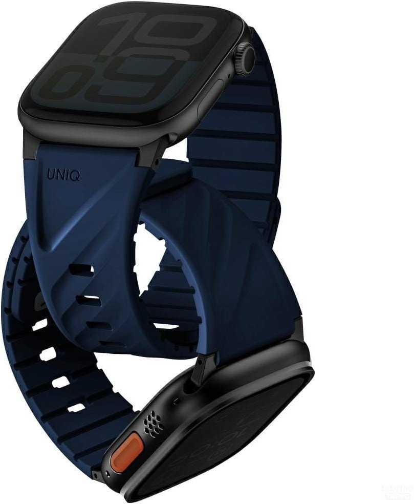Strap UNIQ Fluo for Apple Watch 49/46/45/44/42/41/40mm Magnetic blue 1