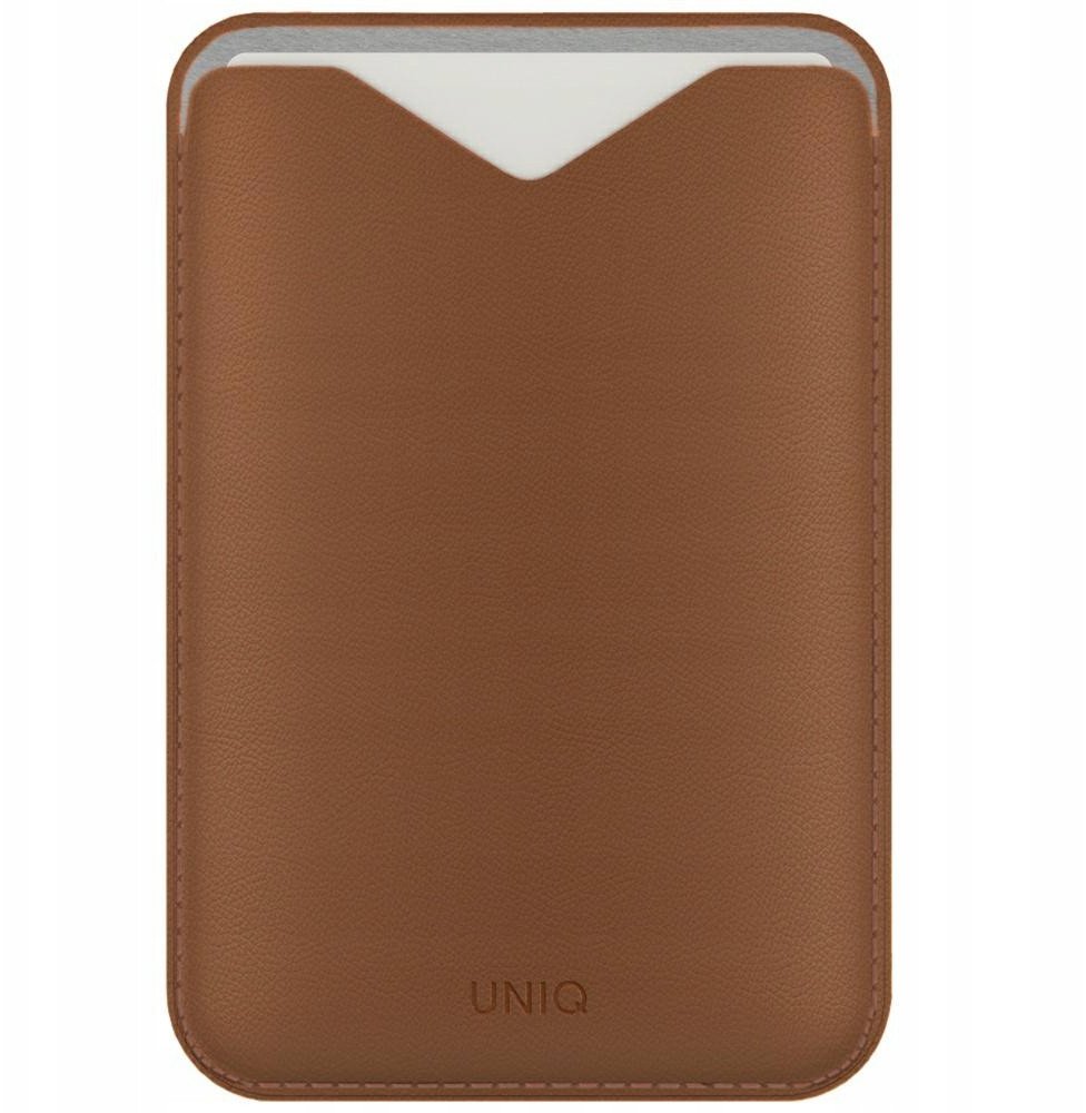 Magnetic wallet UNIQ Lyden Evo stand phone caramel 1