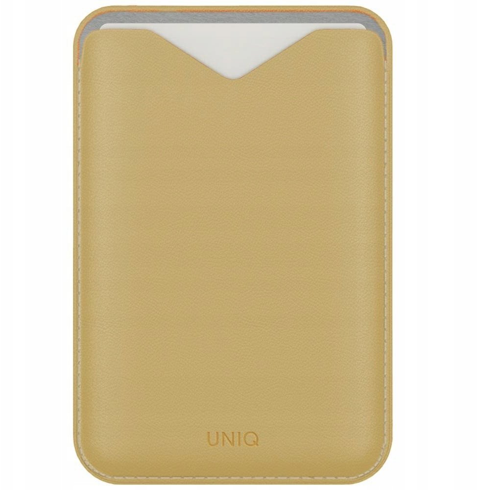 Magnetic wallet UNIQ Lyden Evo stand phone yellow 1