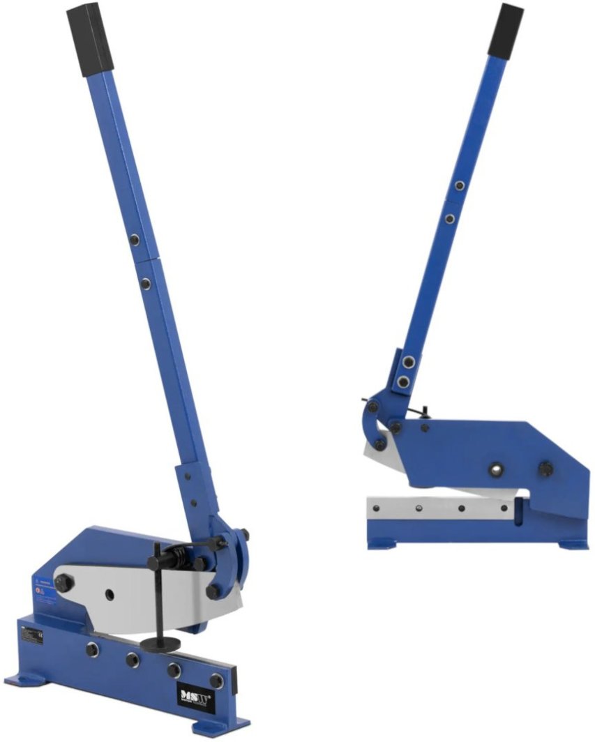 Nożyce gilotynowe gilotyna do blachy ręczna 6 mm szer. 305 mm MSW 1