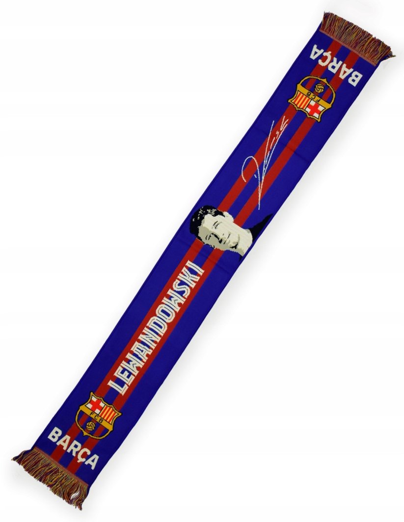 Szalik Kibica FC Barcelona Lewandowski RL9 2025 Tkany Oficjalny Piłkarski 1