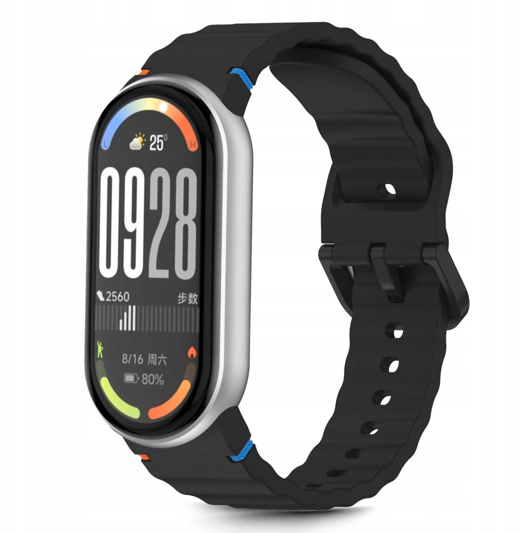 TECH-PROTECT SILICONE SPORT XIAOMI SMART BAND 8 / 9 / 10 / NFC BLACK 1