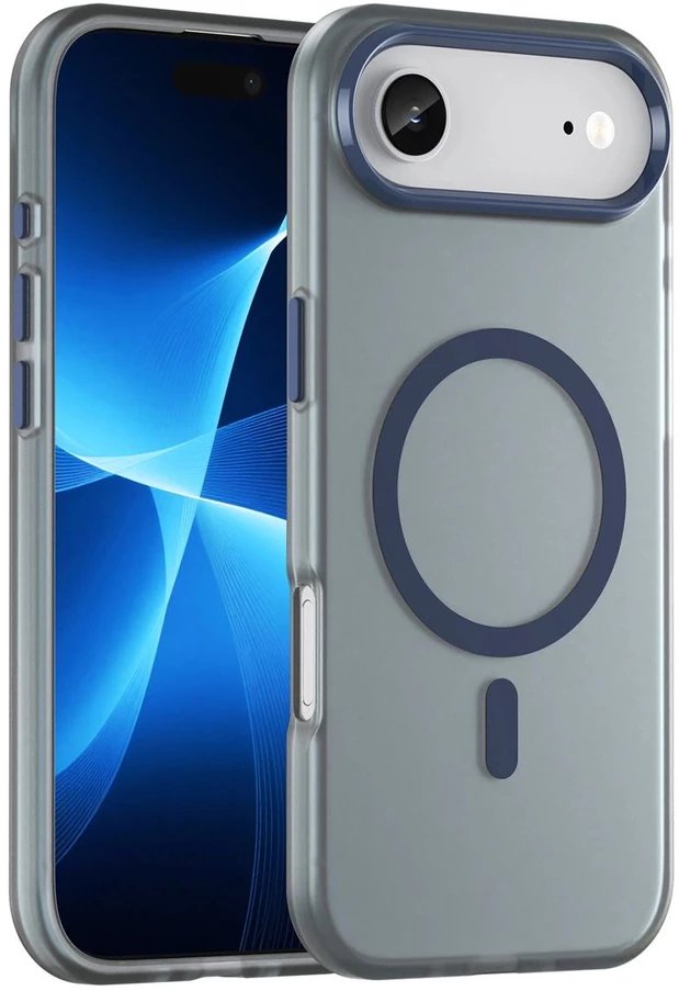 Etui Magnetic Abrasive na iPhone 17 Air kompatybilne z MagSafe - matowe niebieskie