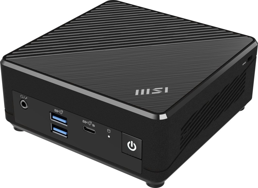 MSI CUBI N ADL S-225BEU komputer typu barebone Wielkość PC 0.5L Czarny N100 1
