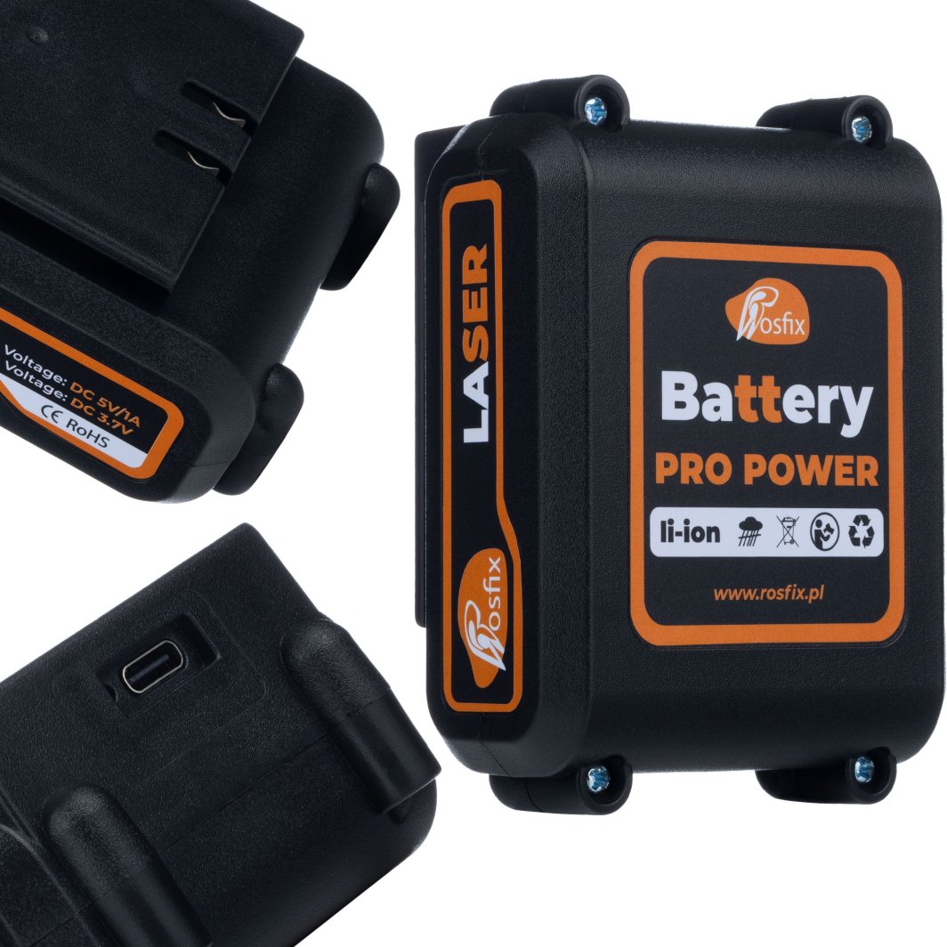 AKUMULATOR ROSFIX PRO POWER 3600MAH POZIOMICY LASEROWEJ LI-ION USB-C RAPH 1