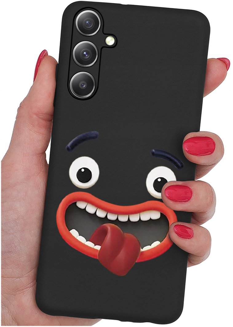 ETUI do Samsung Galaxy S24+ Plus WZORY |SILIKONOWE MATT CASE + SZKŁO 9H 1