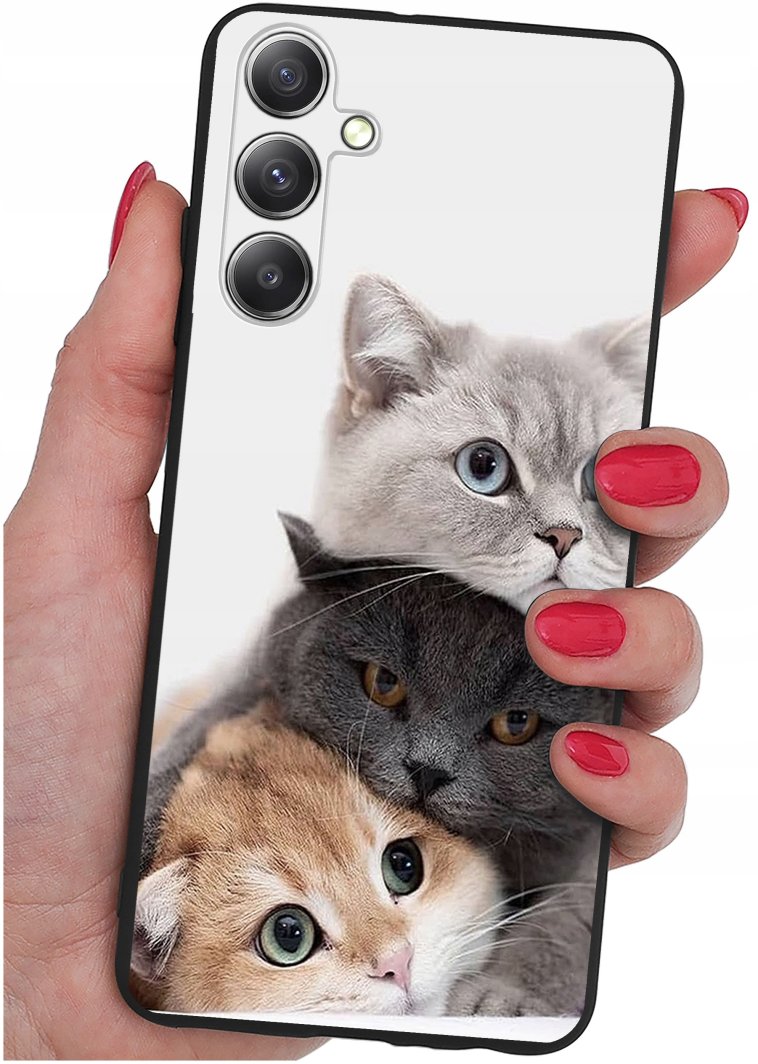 ETUI do Samsung Galaxy S24+ Plus WZORY |SILIKONOWE MATT CASE + SZKŁO 9H 1