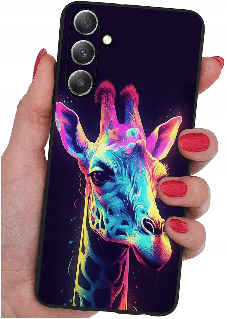 ETUI do Samsung Galaxy S24+ Plus WZORY |SILIKONOWE MATT CASE + SZKŁO 9H 1