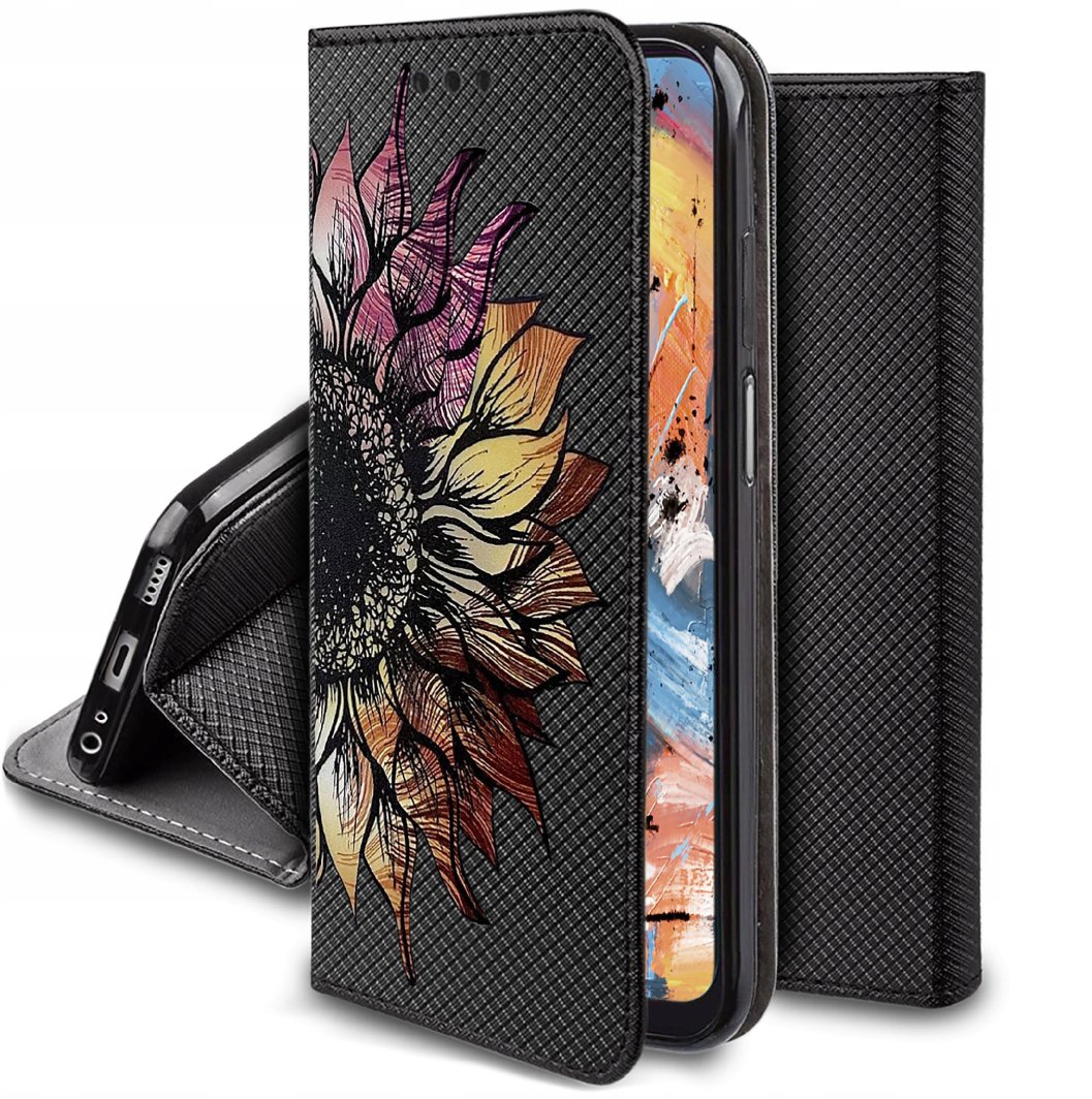 Etui do Samsung Galaxy M15 5G MAGNET WZORY CASE PORTFEL + SZKŁO 9H 1