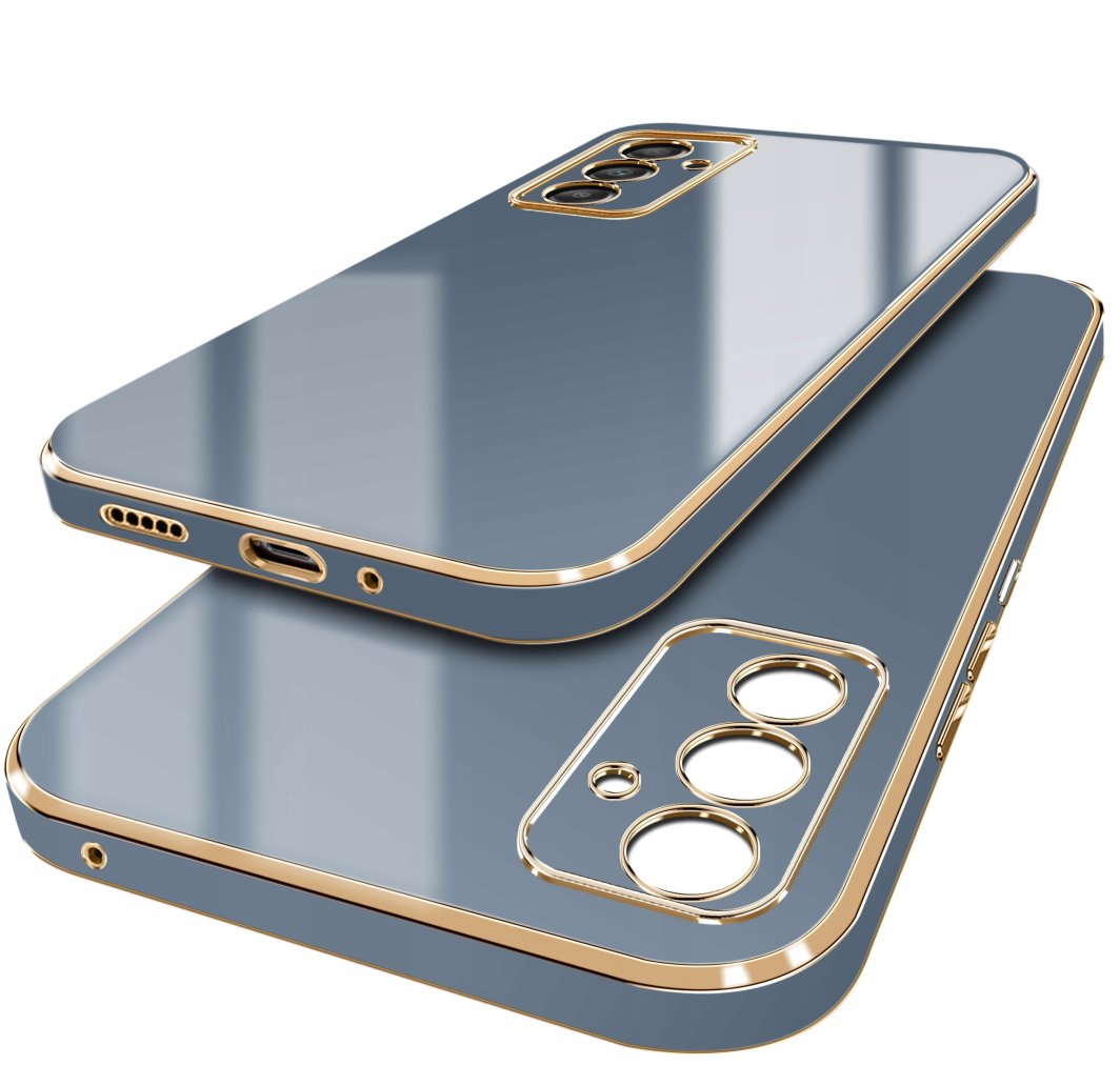 Etui do Samsung Galaxy M35 5G GOLD GLAMOUR + Szkło OCHRONNE 9H 1