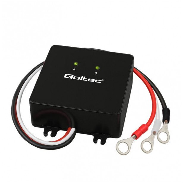 QOLTEC 51097 Balanser napięcia 24V do akumulatorów 2 x 12V 5A LiFePO4 AGM GEL 1
