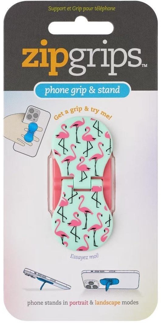 ZipGrip uchwyt na palce do telefonu Flamingi 1