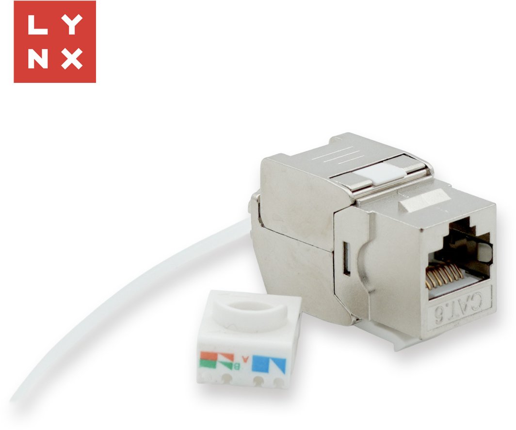 LYNX keystone STP Cat6, samozařezávací, stříbrný 1