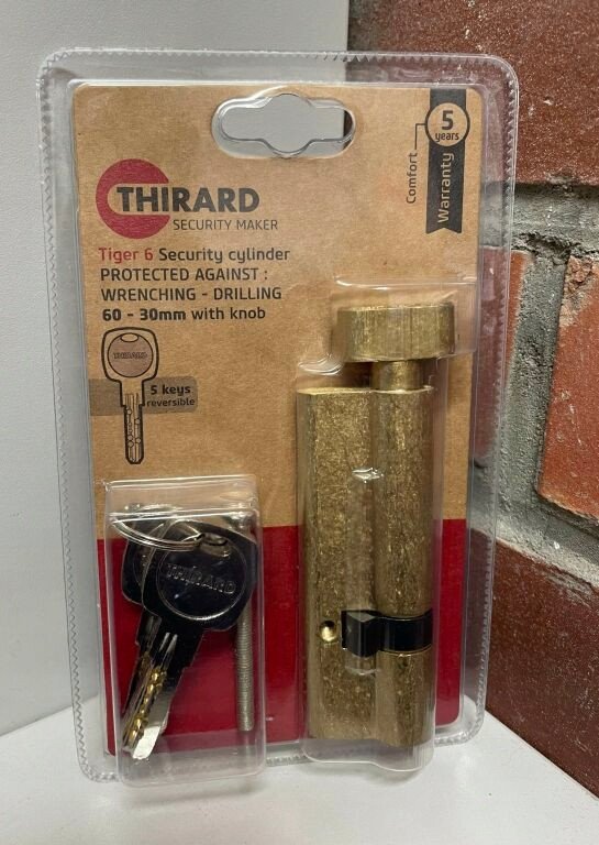 Spynos cilindras THIRARD, Tiger 6, su uzsuktuku,60 x 30 5 raktai zalv., 293765 1