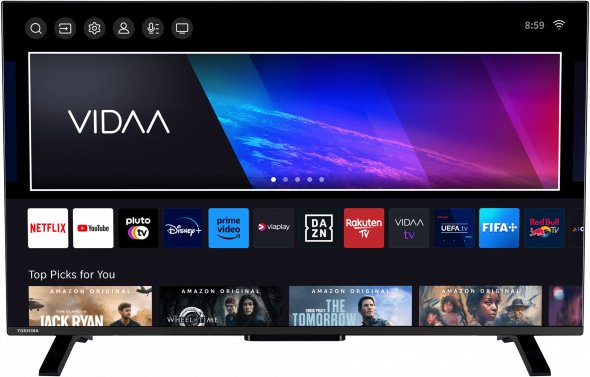 Toshiba 40LV2E63DA - 102 cm (40") Diagonalklasse WL/LV2E Series LCD-TV mit LED-Hintergrundbeleuchtung - Smart TV - VIDAA - 1080p 1920 x 1080 - HDR - direkt beleuchtete LED 1