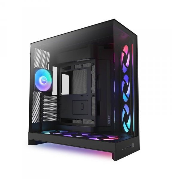 Obudowa NZXT H9 Flow RGB+ (2025) Midi Tower z oknem czarna 1