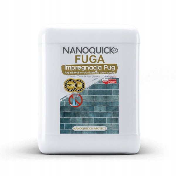 Profesjonalny Impregnat do Fug Mineralnych Taras Elewacja NANOQUICK Fuga 5L 1