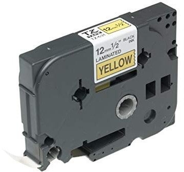 Taśma BROTHER TZE-631 12mm x 8m czarny na żółtym zamiennik 1