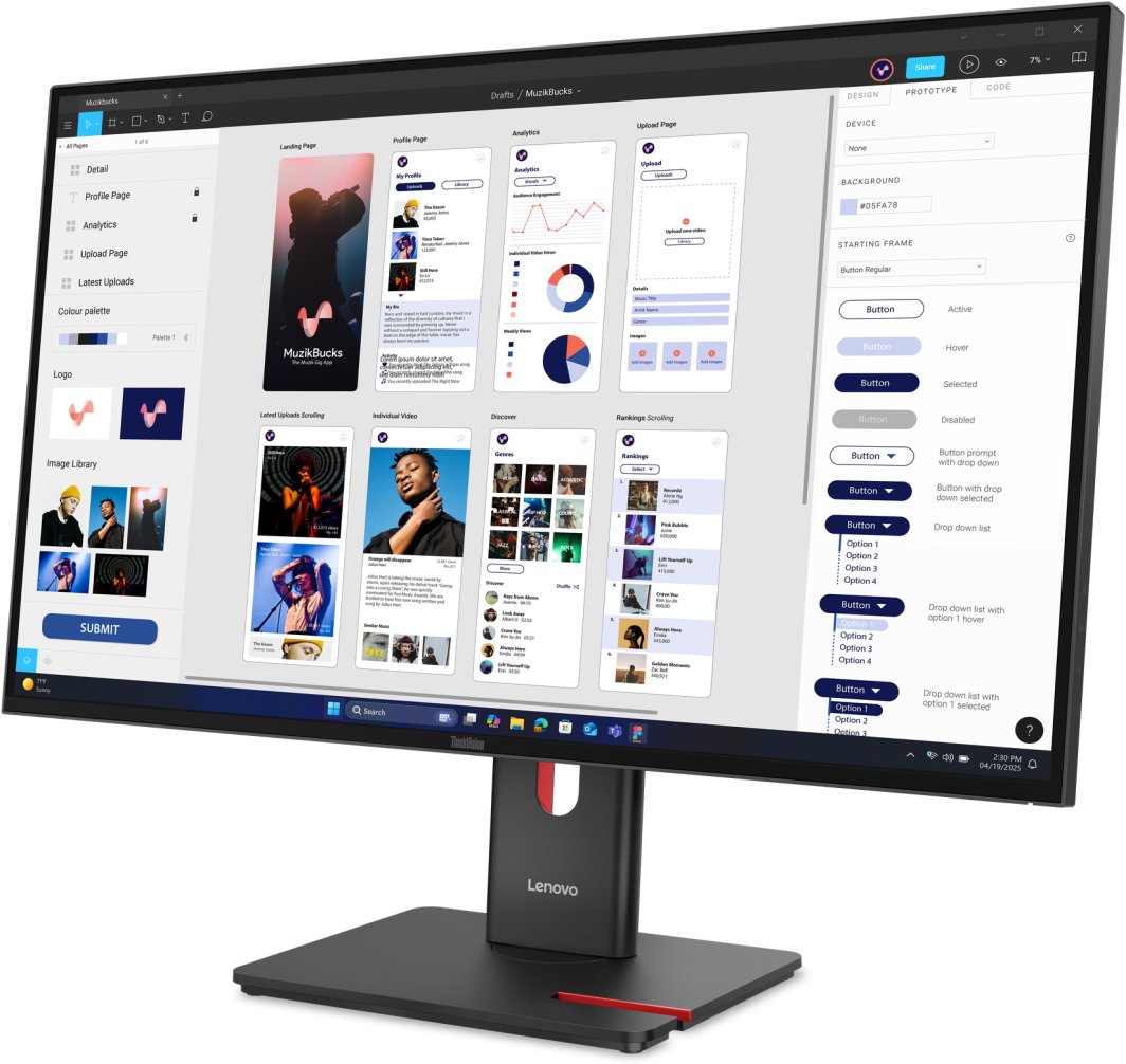Lenovo Monitor ThinkVision T32UD-40 31.5'' HDMI 1