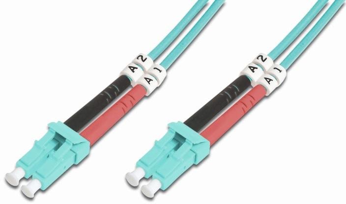 LYNX duplexní patch kabel MM, OM3, SC/SC, 50/125µm, 0,5m