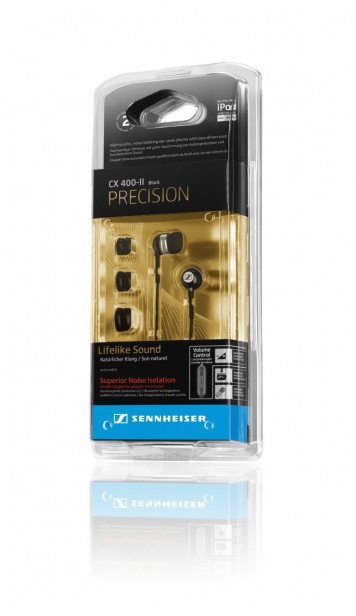 SŁUCHAWKI SENNHEISER CX 400-II PRECISION - DOUSZNE - CZARNE 1