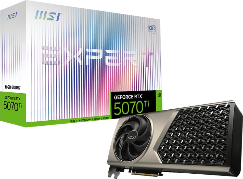 Karta graficzna MSI GeForce RTX 5070 Ti Expert OC 16GB GDDR7 DLSS4 1