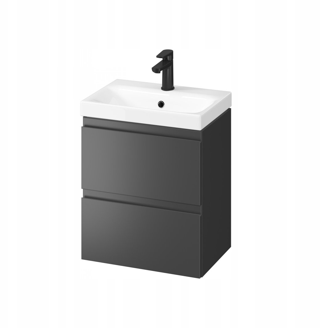 Cersanit SET B888 MODUO SLIM 50 ANTRACYT zmontowany 1