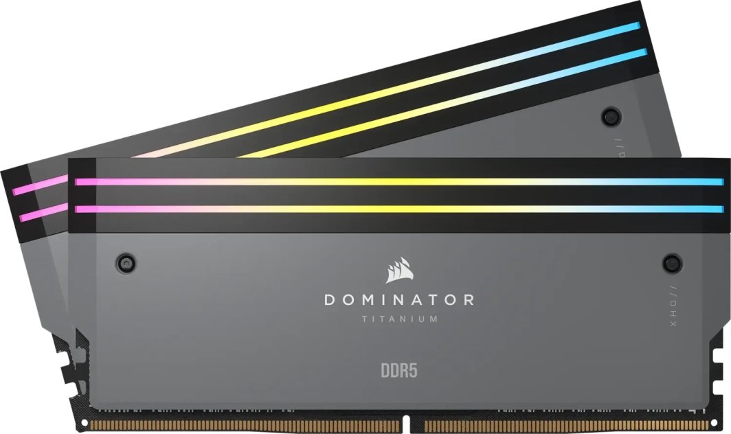 Pamięć Corsair Dominator Titanium RGB, DDR5, 96 GB, 6000MHz, CL30 (CMP96GX5M2B6000Z30) 1