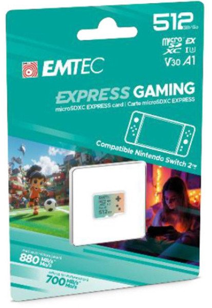 Emtec mSD 512GB UHS-I U3 V30 A1 EXPRESS (Switch 2) 1