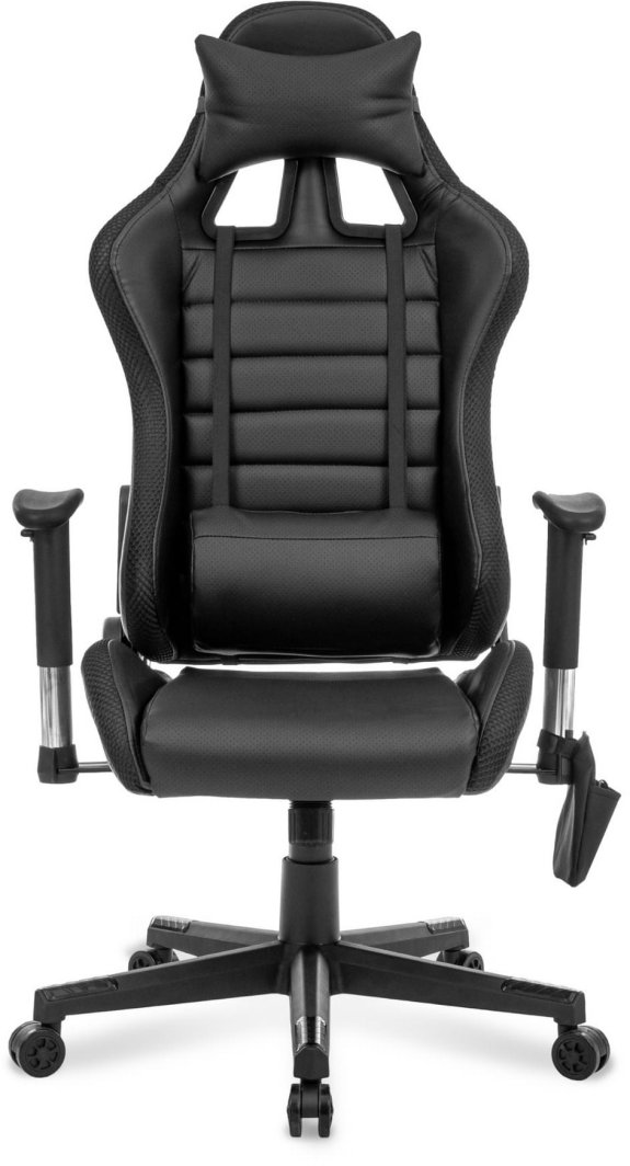 FOTEL GAMINGOWY SKILL RGB COMBO BLACK Z OŚWIETLENIEM LED I PILOTEM 1
