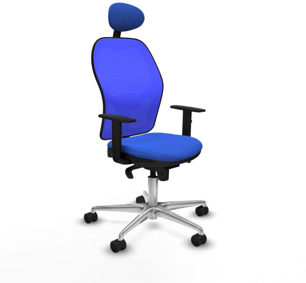 Krzesło Biurowe z Zagłówkiem Jorquera Piqueras y Crespo 1D086N1 Niebieski