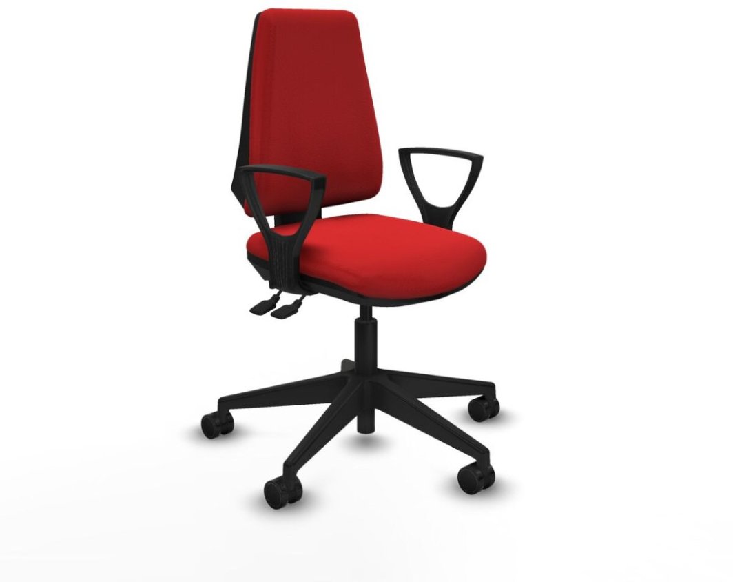 Krzesło Biurowe Elche AS Piqueras y Crespo BFN066N Czerwony