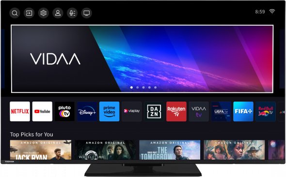 Toshiba 55UV3463DA - 139 cm (55") Diagonalklasse UV34 Series LCD-TV mit LED-Hintergrundbeleuchtung - Smart TV - VIDAA - 4K UHD (2160p) 3840 x 2160 - HDR - Direct LED 1