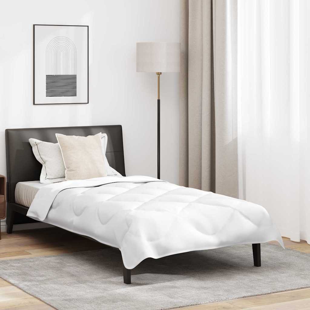 Zestaw kołdry zimowej z poduszką 2 pcs Biały 155 x 220 cm Mikrofibra