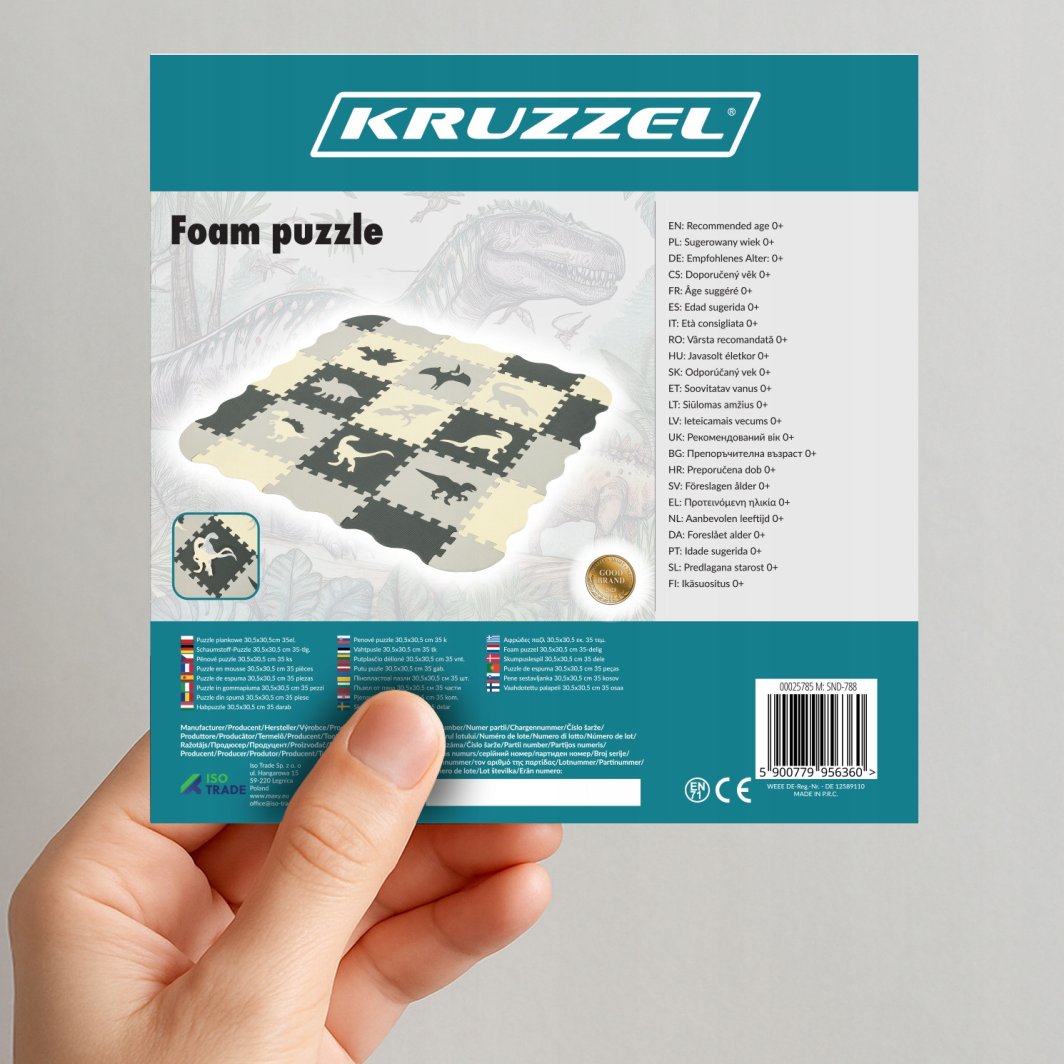 Puzzle piankowe 30,5x30,5cm 35el. Kruzzel 25785 1