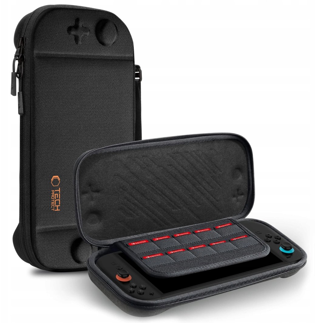 Nintendo TECH-PROTECT SLIM POUCH NINTENDO SWITCH 2 BLACK 1