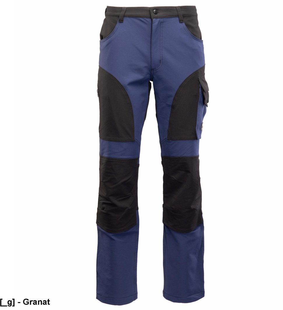 AISP - TRAIL spodnie do pasa 4WAY stretch podwójne potrójne szwy szyte mocną nicią 280 g/m2 wzmocnione mkieszenie na komórkę - khaki 110 1