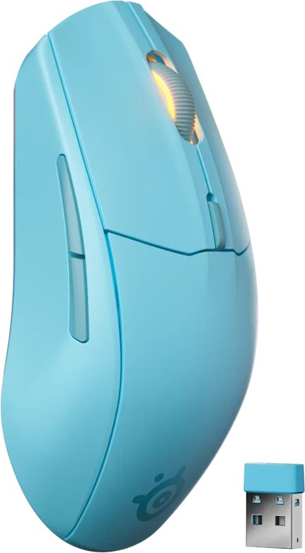 SteelSeries Pelė žaidimams | Rival 3 WL Gen 2 | Wireless | 2.4GHz, Bluetooth | Aqua 1