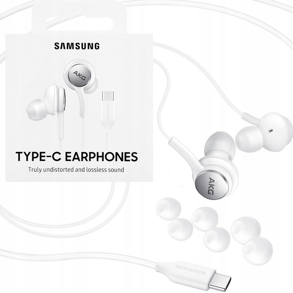 ORYGINALNE SŁUCHAWKI AKG USB TYP C SAMSUNG EO-IC100 GALAXY S22 S23 S24 S25 1