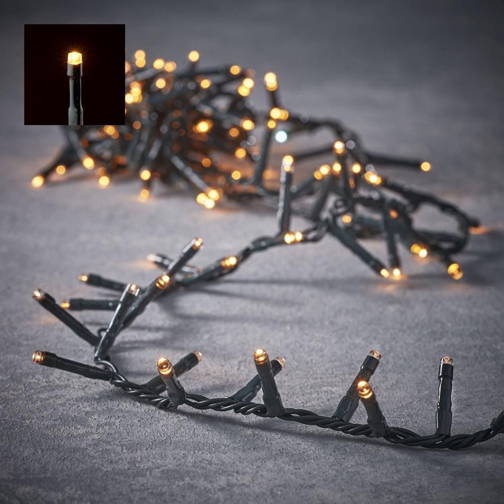 LAMPKI CHOINKOWE ŁAŃCUCH ŚWIETLNY 1000 LED TIMER CIEPŁY BIAŁY LUCA 1