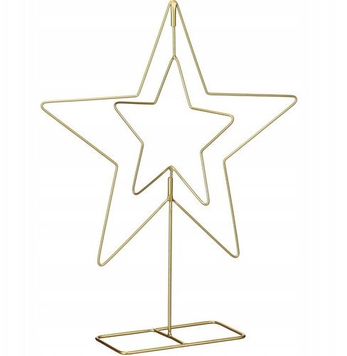 GWIAZDA DEKORACYJNA 50CM ZŁOTA MICA 1