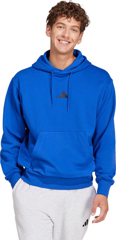 Bluza męska adidas Essentials Feelcozy Fleece niebieska JE3800 XL 1