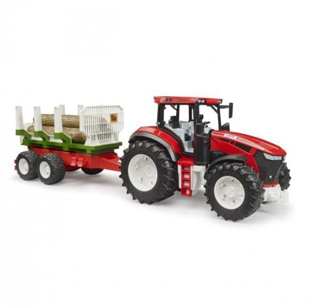 BRUDER Traktor z przyczepą do drewna 1