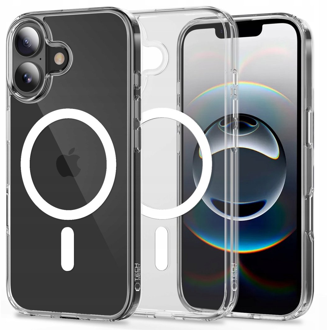 TECH-PROTECT FLEXAIR HYBRID MAGSAFE IPHONE 17 CLEAR 1