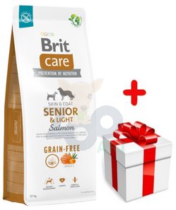 BRIT CARE Dog Grain-free Senior & Light Salmon 12kg + niespodzianka dla psa GRATIS! 1
