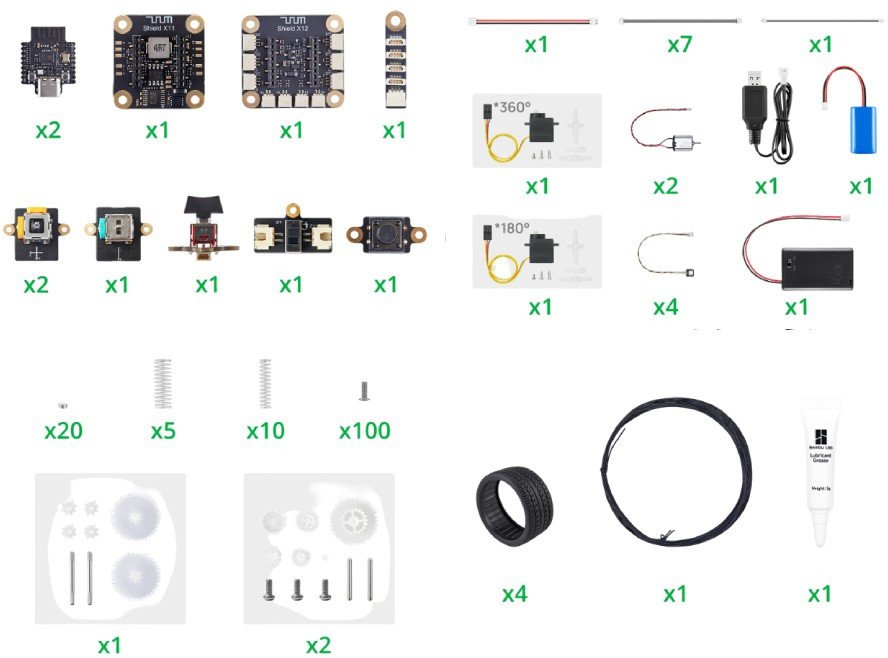 CyberBrick Beginner Hardware Kit - ZK004 - zestaw do budowy i programowania zdalnie sterowanych modeli - Bambu Lab} 1
