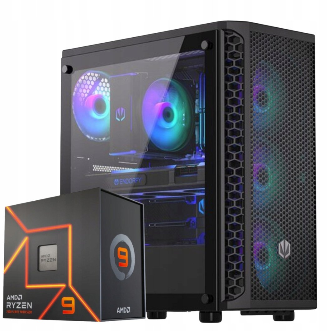ゲーミングPC　Ryzen 9 5900X　Radeon RX 7800 XT Zestaw Komputer Gamingowy Ryzen 9 5900X / RX 7800 XT 16GB