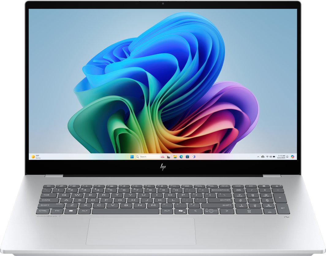 HP OmniBook 7 NGAI 17-dc0219nw Copilot+ PC Intel Core Ultra 5 226V 43,9 cm (17.3") Ekran dotykowy Full HD 16 GB LPDDR5x-SDRAM Wi-Fi 7 (802.11be) Windows 11 Home 1