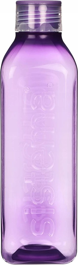 Sistema - Large Square Bottle 1l - Minty teal 1