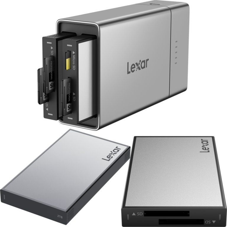 Lexar Professional Workflow Go I with Dual SD reader and 2TB SSD 1